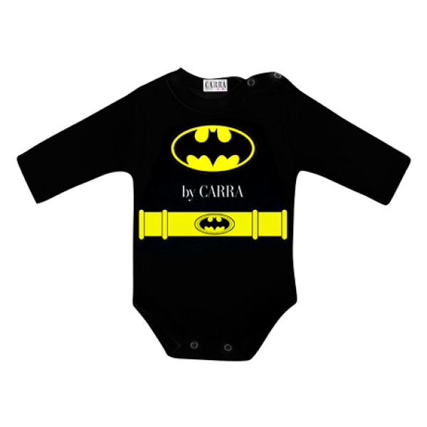 Carra Black Batman бебешко боди